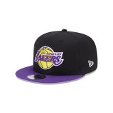 New Era LA Lakers Team Side Patch Black 9FIFTY Snapback Cap - Nero - Cappello