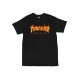 Thrasher Skate Mag Godzilla Flame Short Sleeve Tee - Nero - Maglietta a maniche corte