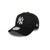 New Era New York Yankees World Series Patch Black 9FORTY E-Frame Adjustable Cap  - Nero - Cappello