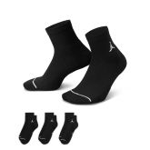 Jordan Everyday Ankle Socks 3-Pack Black - Nero - Calzini