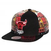 Mitchell & Ness NBA Shirt Remix Snapback HWC Chicago Bulls - Nero - Cappello