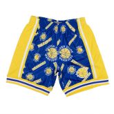 Mitchell & Ness Golden State Warriors Swingman Short - Blu - Pantaloncini
