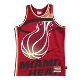 Mitchell & Ness Blown Out Fashion Jersey Miami Heat Red - Rosso - Maglia
