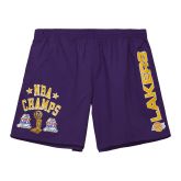 Mitchell & Ness NBA LA Lakers Team Heritage Woven Shorts - Viola - Pantaloncini
