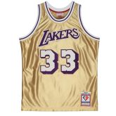 Mitchell & Ness Los Angeles Lakers Kareem Abdul-Jabbar 75th Gold Swingman Jersey - Multicolor - Maglia