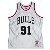 Mitchell & Ness NBA Chicago Bulls Dennis Rodman 75th Anniversary Platinum Collection Swingman Jersey - Blanc - Maglia