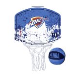 Wilson NBA Team Mini Hoop Oklahoma City Thunder - Blu - Accessori