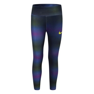 Nike Girls AOP Dri-FIT Leggings Black - Multicolor - Legins