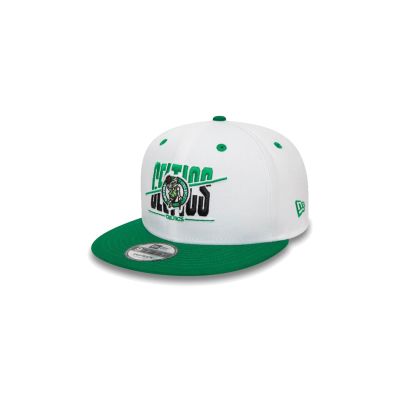 New Era Boston Celtics White Crown 9FIFTY Snapback Cap - Blanc - Cappello