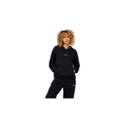New Balance Essentials Fleece Hoodie W - Nero - Maglietta a maniche corte New Balance Essentials Fleece Hoodie W - Nero - Maglietta a maniche corte