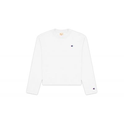 Champion Long Sleeve Jersey Top - Blanc - Maglietta a maniche corte
