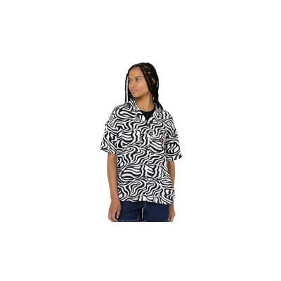 Dickies Leesburg Shirt W Cloud Zebra - Rosa - Maglietta a maniche corte
