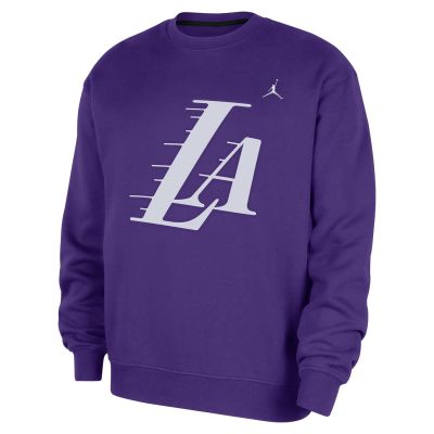 Jordan NBA Los Angeles Lakers Statement Essentials Fleece Crew-Neck Sweatshirt - Viola - Hoodie Jordan NBA Los Angeles Lakers Statement Essentials Fleece Crew-Neck Sweatshirt - Viola - Hoodie