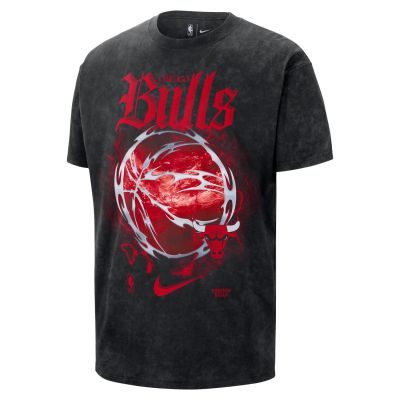 Nike NBA Max90 Chicago Bulls Courtside "Halloween" Tee - Nero - Maglietta a maniche corte