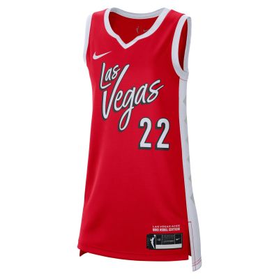 Nike Dri-FIT WNBA A'ja Wilson Las Vegas Aces 2026 Rebel Edition Wmns Jersey - Rosso - Maglia Nike Dri-FIT WNBA A'ja Wilson Las Vegas Aces 2026 Rebel Edition Wmns Jersey - Rosso - Maglia