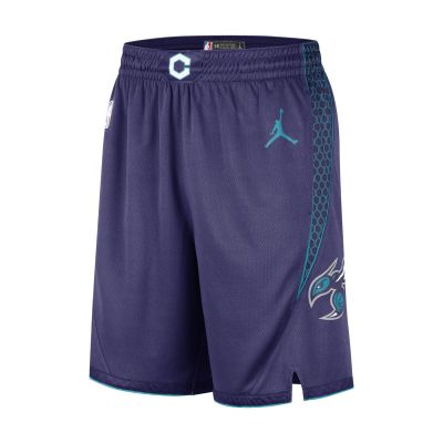 Jordan NBA Dri-FIT Charlotte Hornets Statement Edition Swingman Shorts - Viola - Pantaloncini