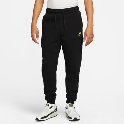Nike Sportswear Tech Fleece Pants Black/Volt - Nero - Pantaloni