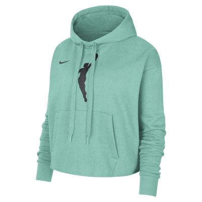 Nike WNBA Team 13 Courtside Wmns Cropped Pullover Hoodie Mint - Verde - Hoodie