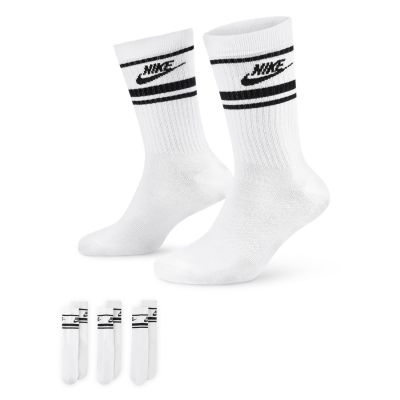 Nike Sportswear Dri-FIT Everyday Essential Crew 3-Pack Socks White Black - Blanc - Calzini
