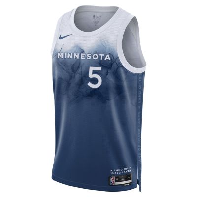 Nike Dri-FIT Anthony Edwards Minnesota Timberwolves City Edition 2023/24 Swingman Jersey - Blu - Maglia