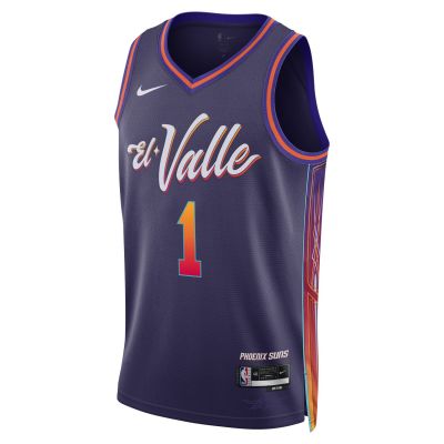 Nike Dri-FIT NBA Phoenix Suns Devin Booker City Edition 23/24 Swingman Jersey - Viola - Maglia