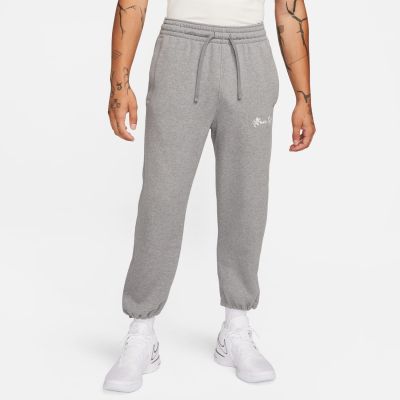Nike LeBron Open Hem Fleece Pants Carbon Heather - Grigio - Pantaloni