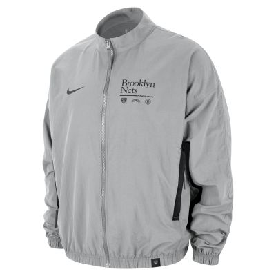 Nike NBA Brooklyn Nets DNA Woven Jacket Fit Silver - Grigio - Giacca