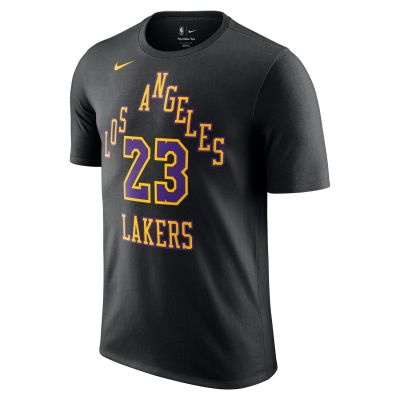Nike NBA Los Angeles Lakers LeBron James City Edition Tee - Nero - Maglietta a maniche corte