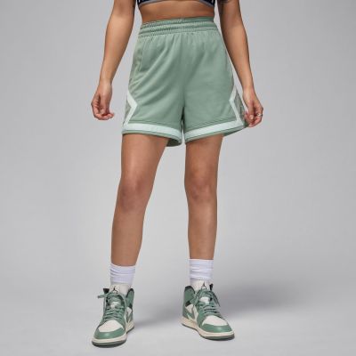 Jordan Sport Wmns 4" Diamond Shorts Jade Smoke - Verde - Pantaloncini