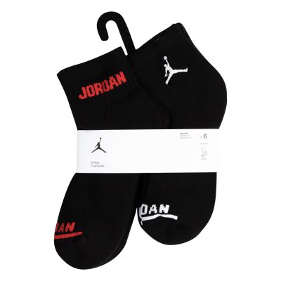 Jordan Legend Ankle 6PK Black - Nero - Calzini