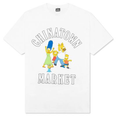 The Simpsons X Chinatown Market Family Og T-Shirt White - Blanc - Maglietta a maniche corte