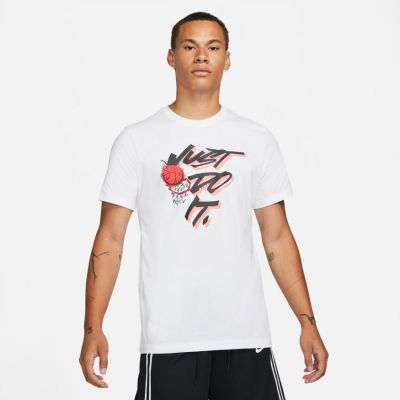Nike "Just Do It" Basketball Tee - Blanc - Maglietta a maniche corte