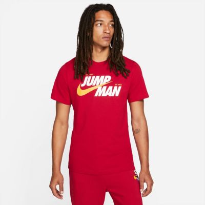 Jordan Jumpman Graphic Tee - Rosso - Maglietta a maniche corte