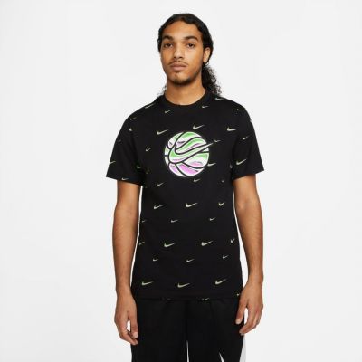Nike Swoosh Ball Basketball Tee - Nero - Maglietta a maniche corte