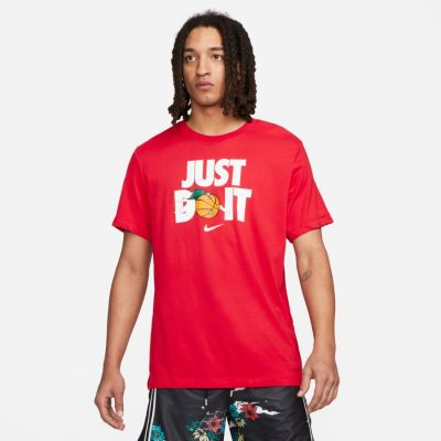 Nike "Just Do It" Basketball Tee Red - Rosso - Maglietta a maniche corte