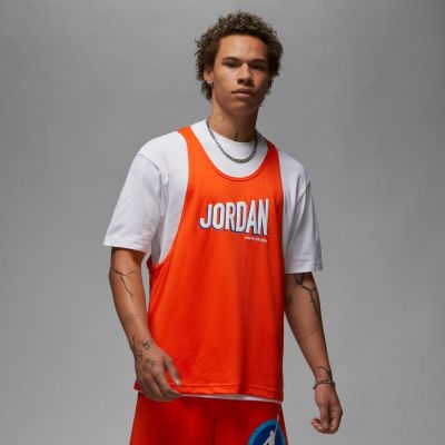 Jordan Flight MVP Top Rush Orange - Blanc - Maglietta a maniche corte