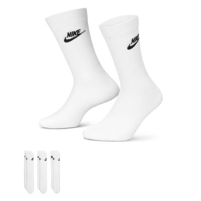 Nike Sportswear Everyday Essential Socks 3-Pack White - Blanc - Calzini