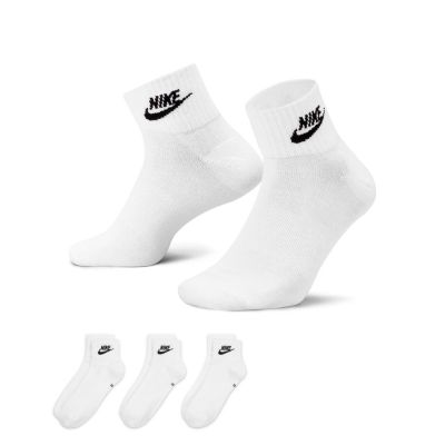 Nike Everyday Essential Ankle Socks 3-Pack White - Blanc - Calzini