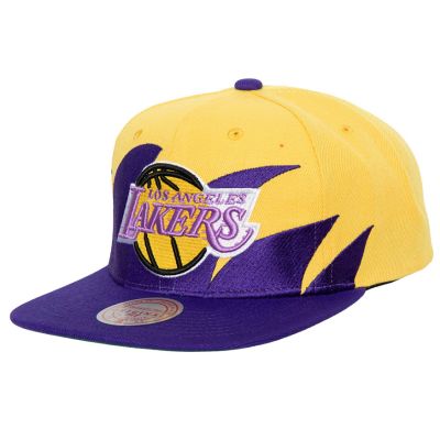 Mitchell & Ness NBA Sharktooth Snapback HWC Los Angeles Lakers - Giallo - Cappello