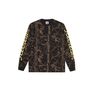 ICECREAM Tree Camo Long-Sleeve T-Shirt - Nero - Maglietta a maniche corte ICECREAM Tree Camo Long-Sleeve T-Shirt - Nero - Maglietta a maniche corte