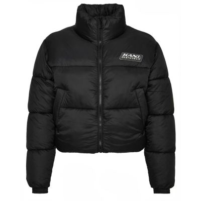 Karl Kani Sport Patch Wmns Crop Puffer Jacket - Nero - Giacca Karl Kani Sport Patch Wmns Crop Puffer Jacket - Nero - Giacca