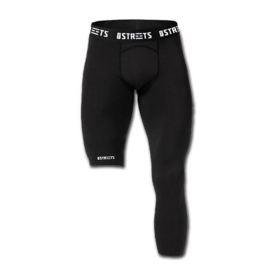 The Streets Compression Single Leg Tights Black (Left Leg) - Nero - Pantaloncini The Streets Compression Single Leg Tights Black (Left Leg) - Nero - Pantaloncini