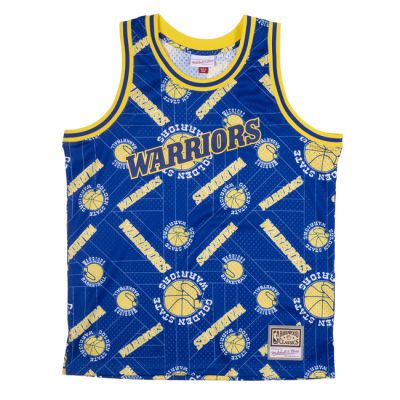 Mitchell & Ness Golden State Warriors Swingman Jersey - Blu - Maglia Mitchell & Ness Golden State Warriors Swingman Jersey - Blu - Maglia