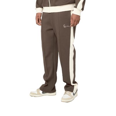 Karl Kani Signature Sidestripe Pique Trackpants Brown - Marrone - Pantaloni Karl Kani Signature Sidestripe Pique Trackpants Brown - Marrone - Pantaloni