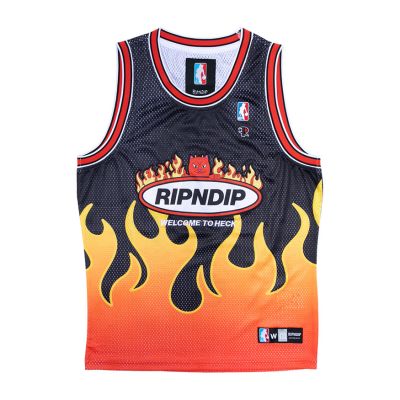 Rip N Dip Welcome To Heck Basketball Jersey - Nero - Maglia
