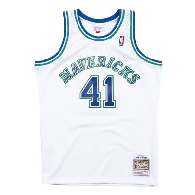 Mitchell & Ness NBA Dallas Mavericks Drik Nowitzki Swingman Jersey - Blanc - Maglia