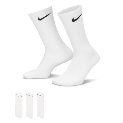 Nike Everyday Lightweight Crew 3-Pack Socks White - Blanc - Calzini