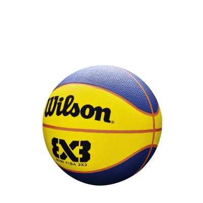 Wilson FIBA 3X3 Mini Rubber Basketball Size 3 - Giallo - Sfera