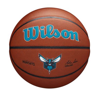 Wilson NBA Team Alliance Basketball Charlotte Hornets Size 7 - Marrone - Sfera