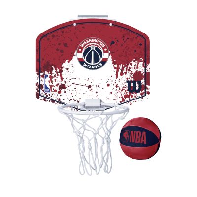 Wilson NBA Team Mini Hoop Washington Wizards - Rosso - Accessori